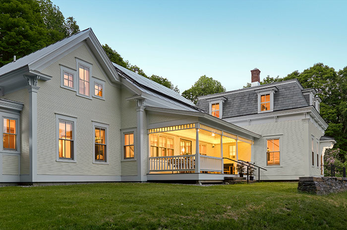 new historical vermont home in summer