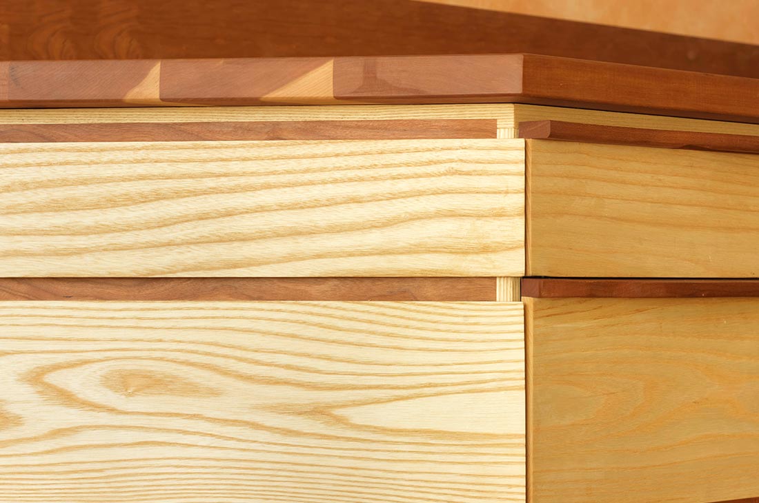 more wooden details in kitchen cabinets