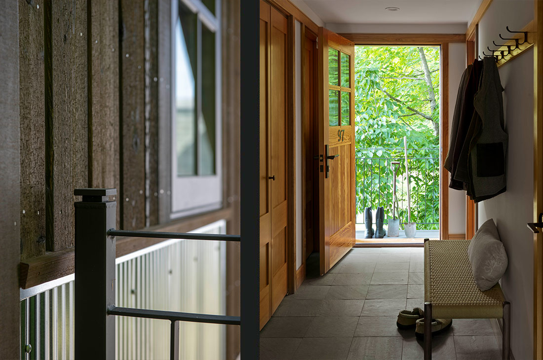 picture of the entryway and slate floor