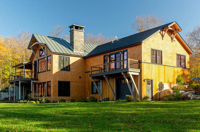 mt. mansfield ski house exterior