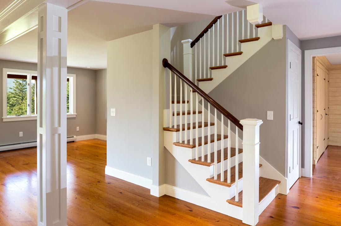 open space with stairs