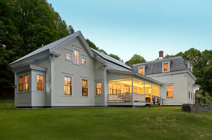 new historical vermont home in summer
